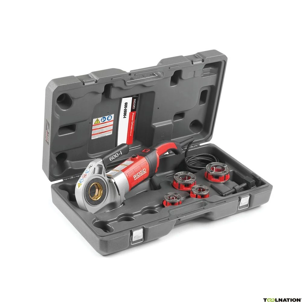 RIDGID 44878 Model 600-I Handbediende Draadsnijmachine Set 1/2"-1 1/4"