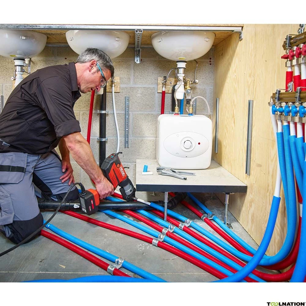 RIDGID RP350-C Kit Standaard 12 - 108 Mm Basis Set Perstang 230V + 3 Bekken M 15-22-28 - Afbeelding 4